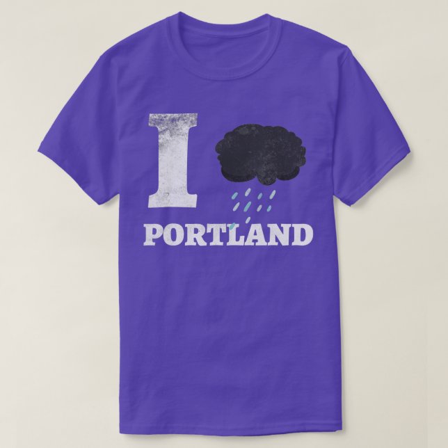 T-shirt I Heart Love Portland Oregon Pride Funny (Design devant)