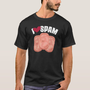 T-shirt I Heart Love Spam Canned Cooked Pork Food Spam