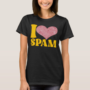 T-shirt I Heart Love Spam Canned Cooked Pork Food Spam