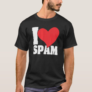 T-shirt I Heart Love Spam Canned Cooked Pork Food Spam