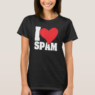 T-shirt I Heart Love Spam Canned Cooked Pork Food Spam