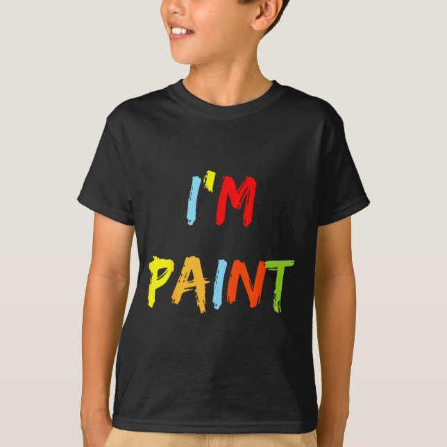 T-shirt I Heart Love To Finger Paint I'm Paint Cute Couple (Devant)