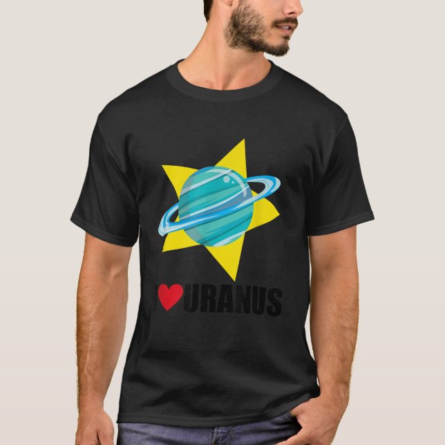 T-shirt I Heart Love Uranus (Devant)