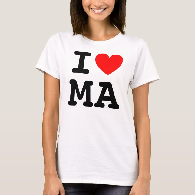 T-shirt I Heart MA Shirt (Devant)