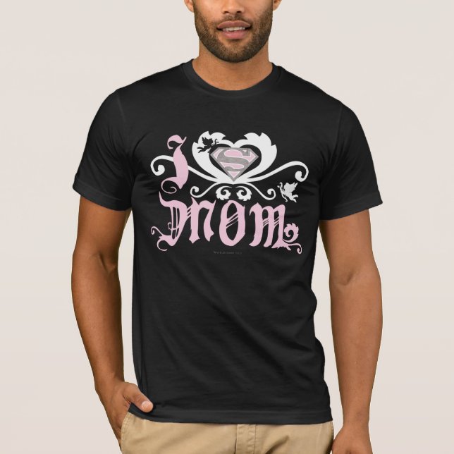 T-shirt I Heart Maman Rose (Devant)