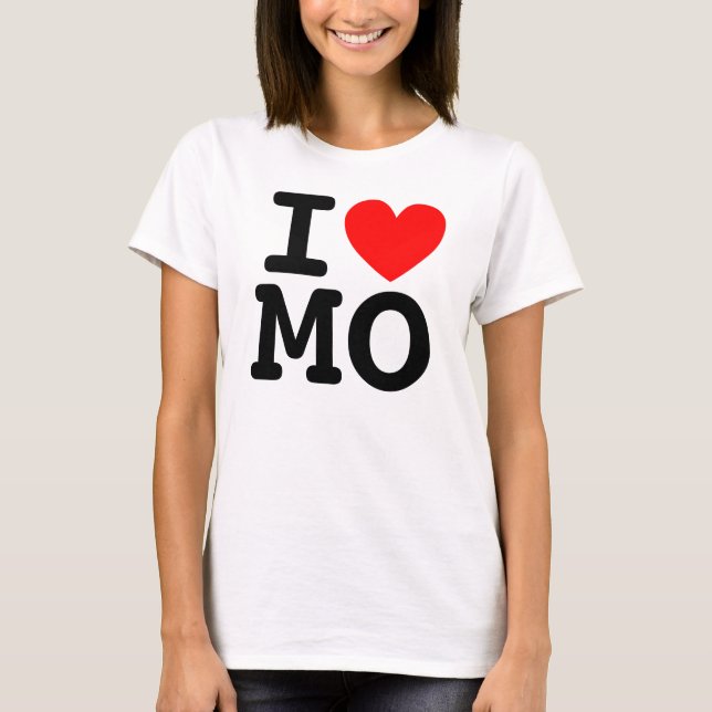 T-shirt I Heart MO Chemise (Devant)