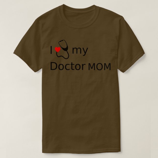 T-shirt I heart my doctor mom 1 (Design devant)