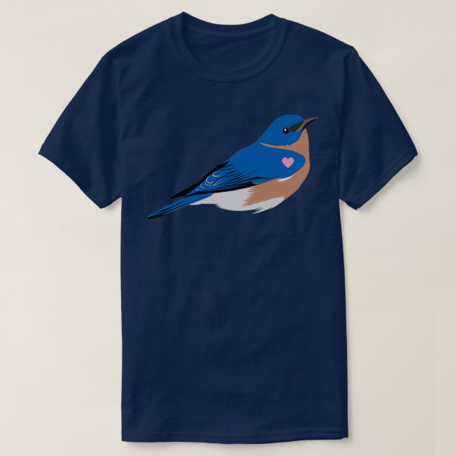 T-shirt I Heart my Eastern Bluebird (Design devant)