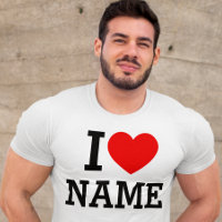 T-shirt I Heart Name