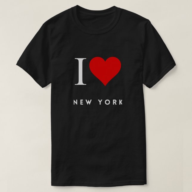 T-shirt I Heart New York blk Mens (Design devant)