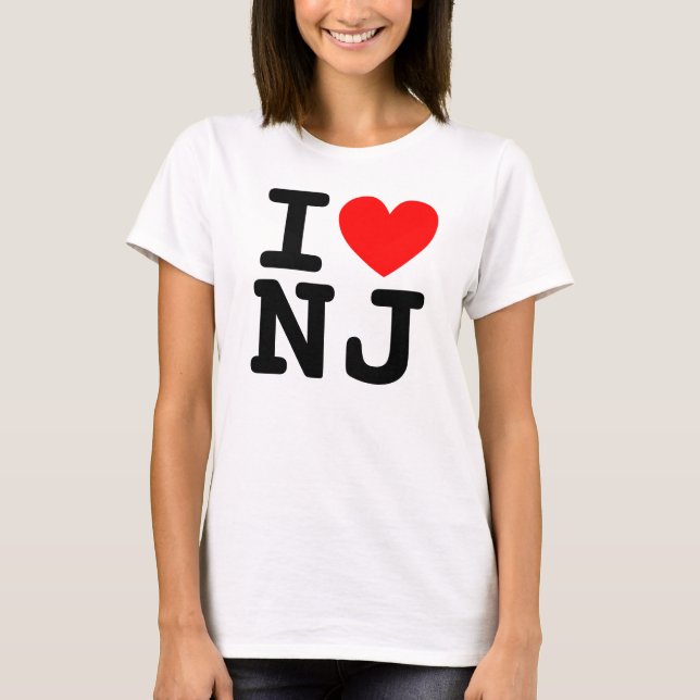 T-shirt I Heart NJ Shirt (Devant)