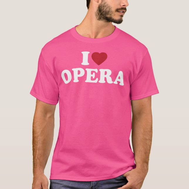 T-shirt I Heart Opera (Devant)