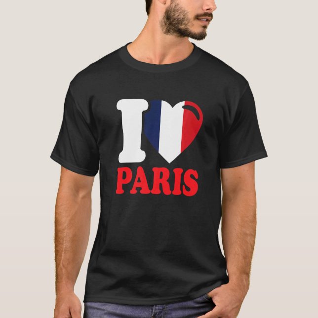 T-shirt I Heart Paris Beautiful Paris City I Love Paris (Devant)