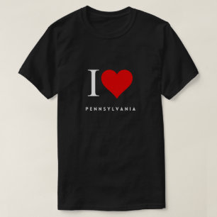 T-shirt I Heart Pennsylvania blk Mens