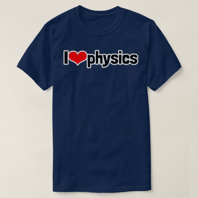 T-shirt I Heart Physics (Design devant)