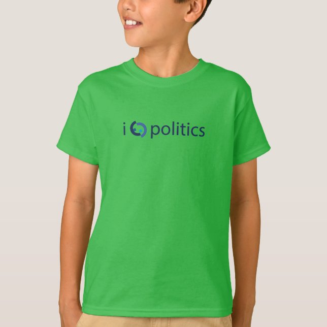 T-shirt I Heart Politics (peut-être trop) (Devant)