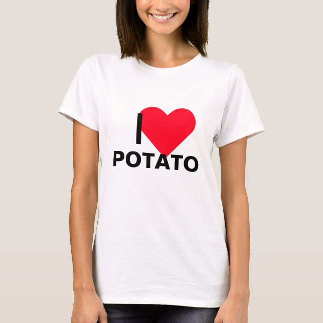 T-shirt I Heart Potato (Devant)