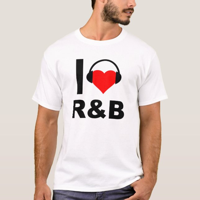 T-shirt I Heart R&B Funny (Devant)