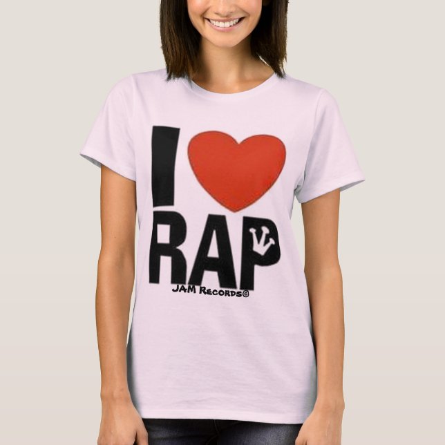 T-shirt I Heart Rap (Devant)