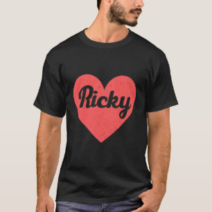 T-shirt I Heart Ricky - Premiers Noms Et Coeurs J'Aime Ric