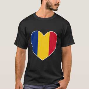 T-shirt I Heart Romania - Fun roumain Flag Heart