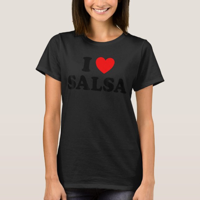 T-shirt I Heart Salsa (Devant)