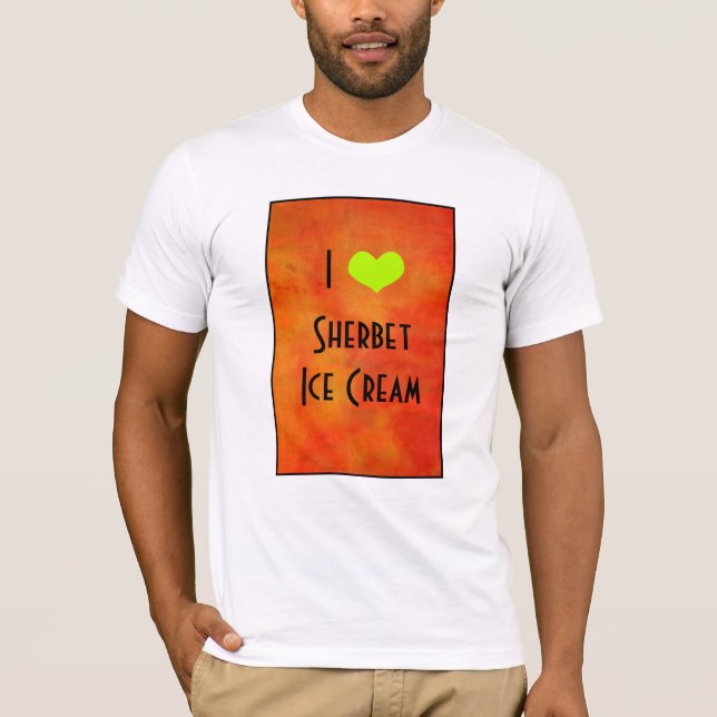 T-shirt I Heart Sherbet Glace Cream (Devant)