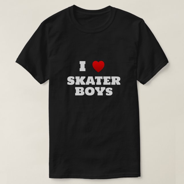T-shirt I Heart Skater Boys (Design devant)