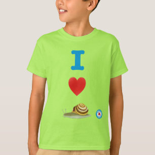 T-shirt I Heart Snails Jeunesse