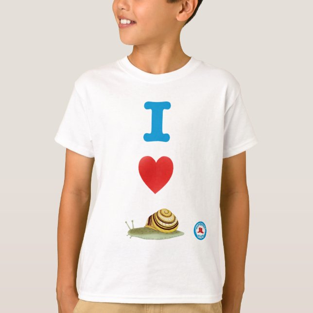 T-shirt I Heart Snails Jeunesse (Devant)
