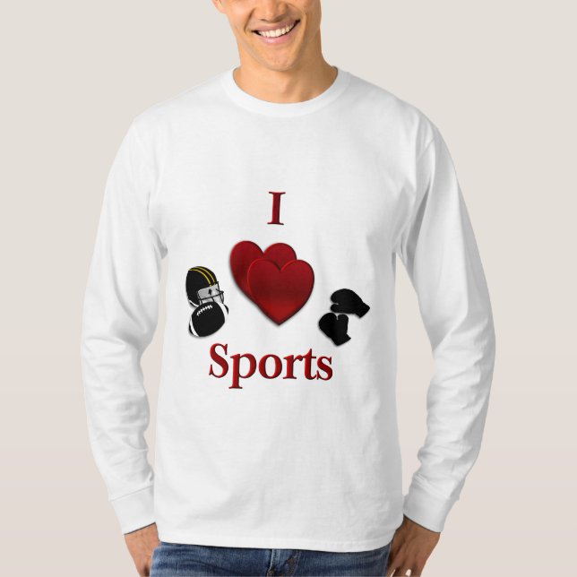 T-shirt I Heart Sports (Devant)