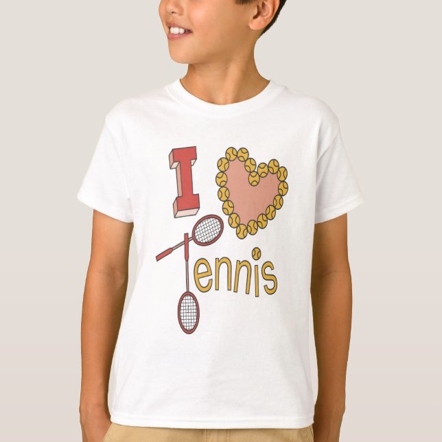 T-shirt I Heart Tennis (Devant)