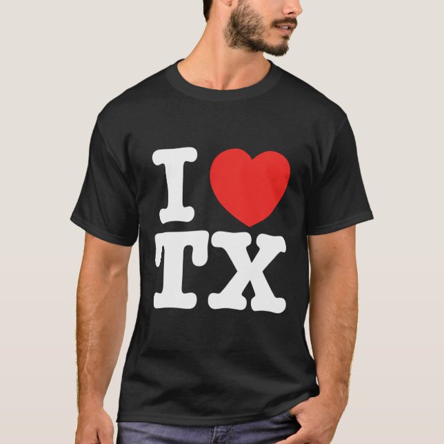 T-shirt I Heart Texas Tx Love (Devant)