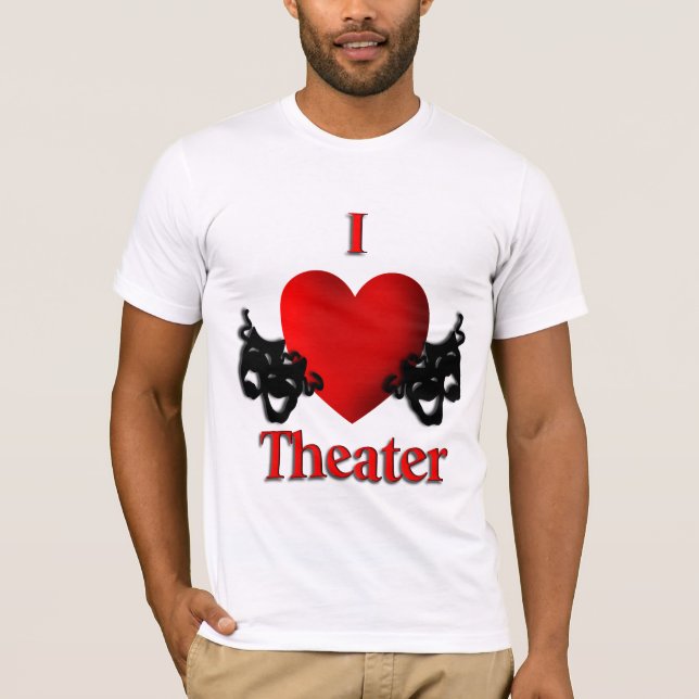 T-shirt I Heart Theatre (Devant)