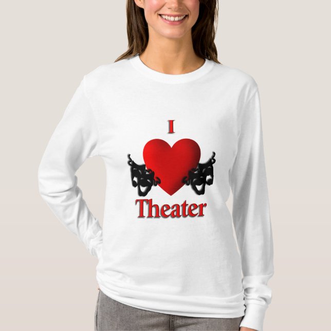 T-shirt I Heart Theatre (Devant)