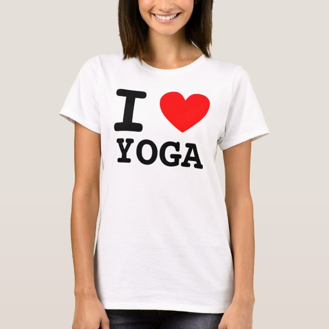T-shirt I Heart YOGA Chemise (Devant)
