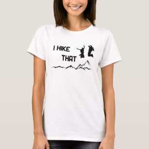 T-shirt I hike that — J'aime marcher dans un design graphi