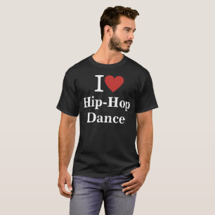 T-shirt I ❤️ Hip-Hop Dance CUSTOM Hommes