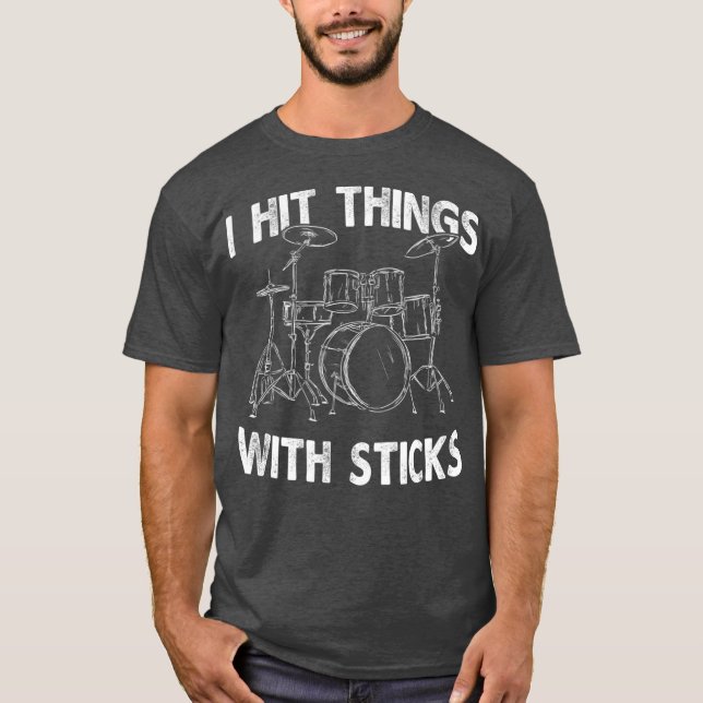 T-shirt I Hit Things (Devant)