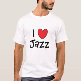 T-shirt I hommes de jazz de coeur
