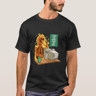 T-shirt I Hope This Email Finds You Well Employee Skull Em