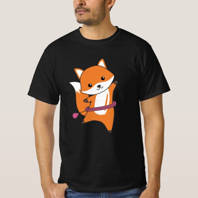 T-shirt I Huller mignon Fox Funny Foxes (Devant)