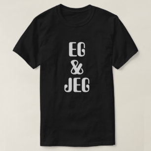T-shirt I & I en norvégien noir
