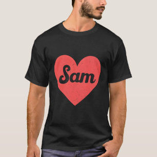 T-shirt I Il Sam Prénom Et Il J'Aime Sam