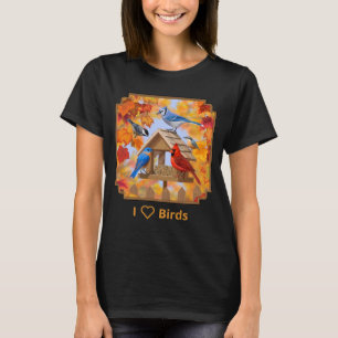 T-shirt I Inséparables Collecte d'alimentation d'automne