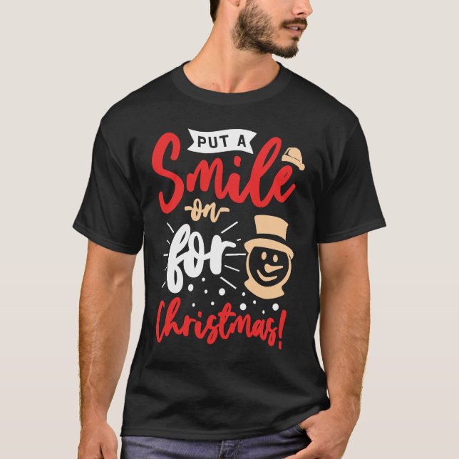 T-shirt I Just Like To Smile Smiling's My Favorite Christm (Devant)