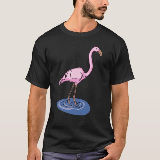 T-shirt I Just Love Pink Flamingos OK Flamingo Fan (Devant)