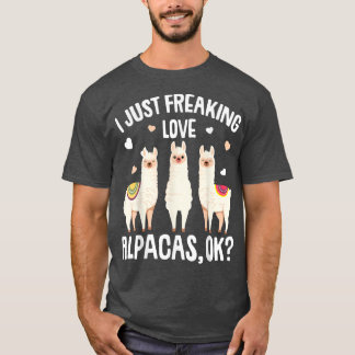 T-shirt I Just Really Like Alpacas Kids Girl Women Alpaca 