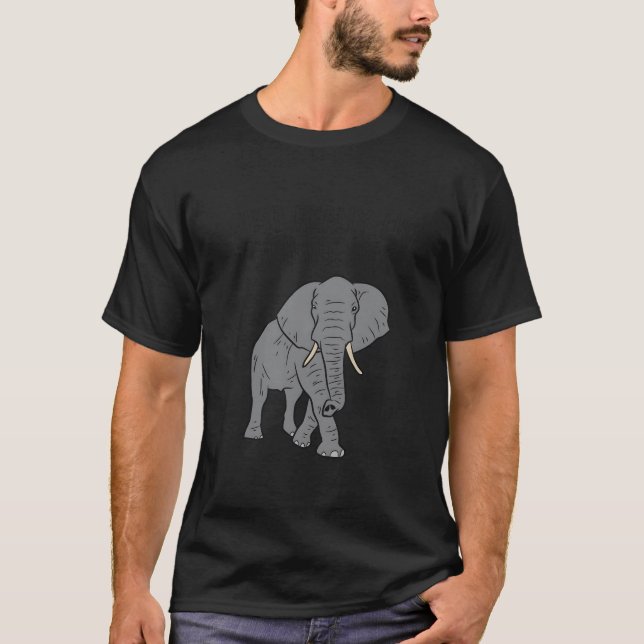 T-shirt I Just Really Like Elephants Ok Love Elephants (Devant)
