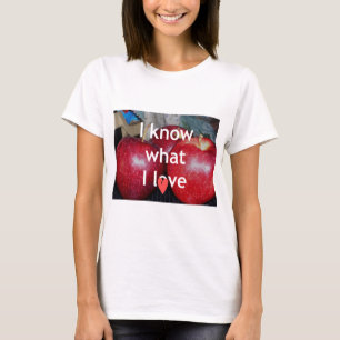 T-shirt "I Know What I Love" - Design à thème Apple